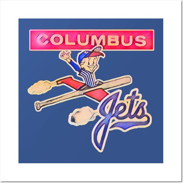 Columbus Jets Baseball Wall Art by Kitta’s Shop